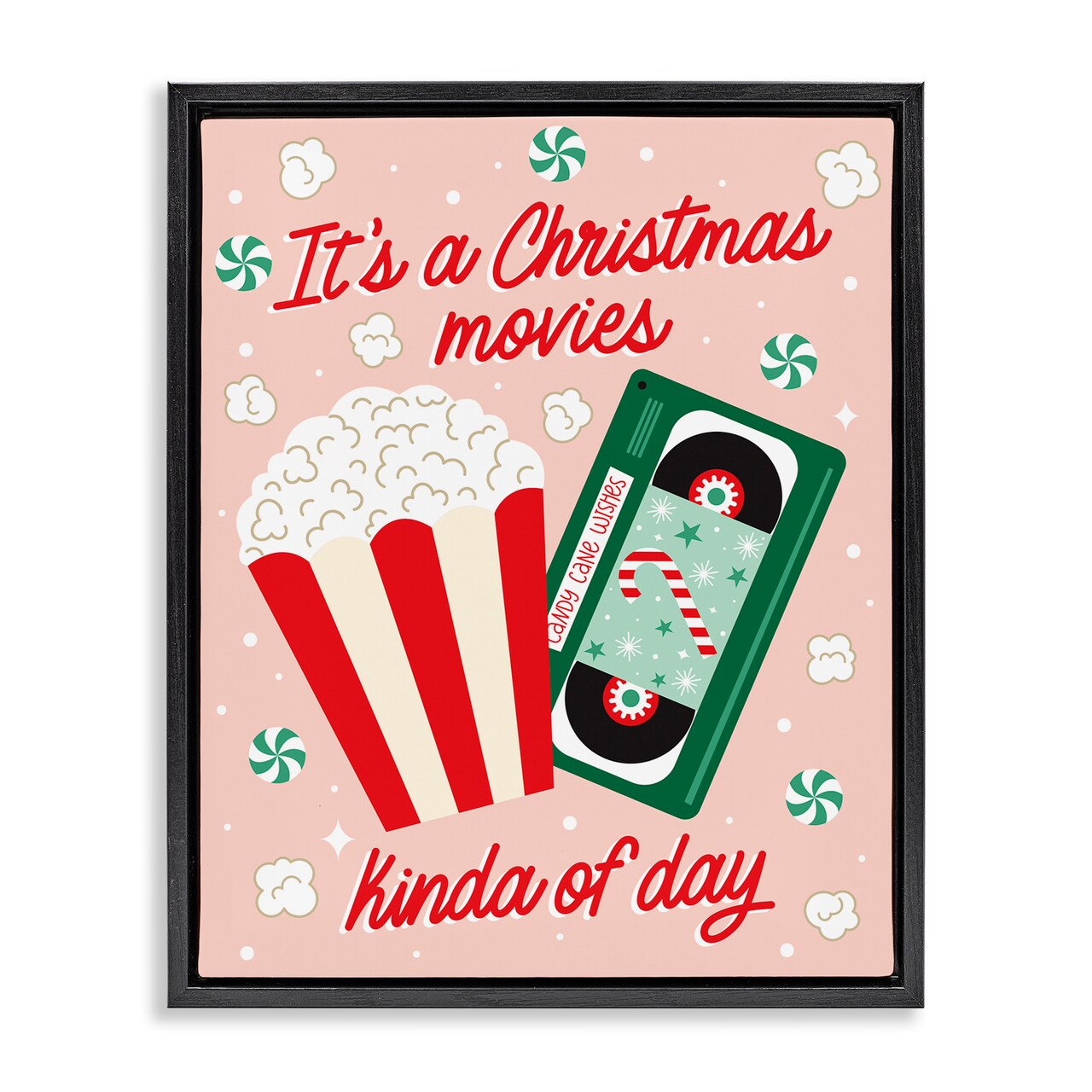 Stupell Industries Christmas Movies Kind Of Day Floating Frame By Ilis Avilés